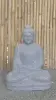 Artikelbild 1 des Artikels “Sitzender Buddha aus Flussstein in Bhumisparsha - Geste des Berührens der Erde. 65cm Höhe. “